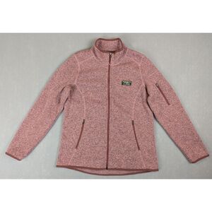 Women's L.L.Bean Sweater Fleece Full-Zip Jacket Rose Size M Petite